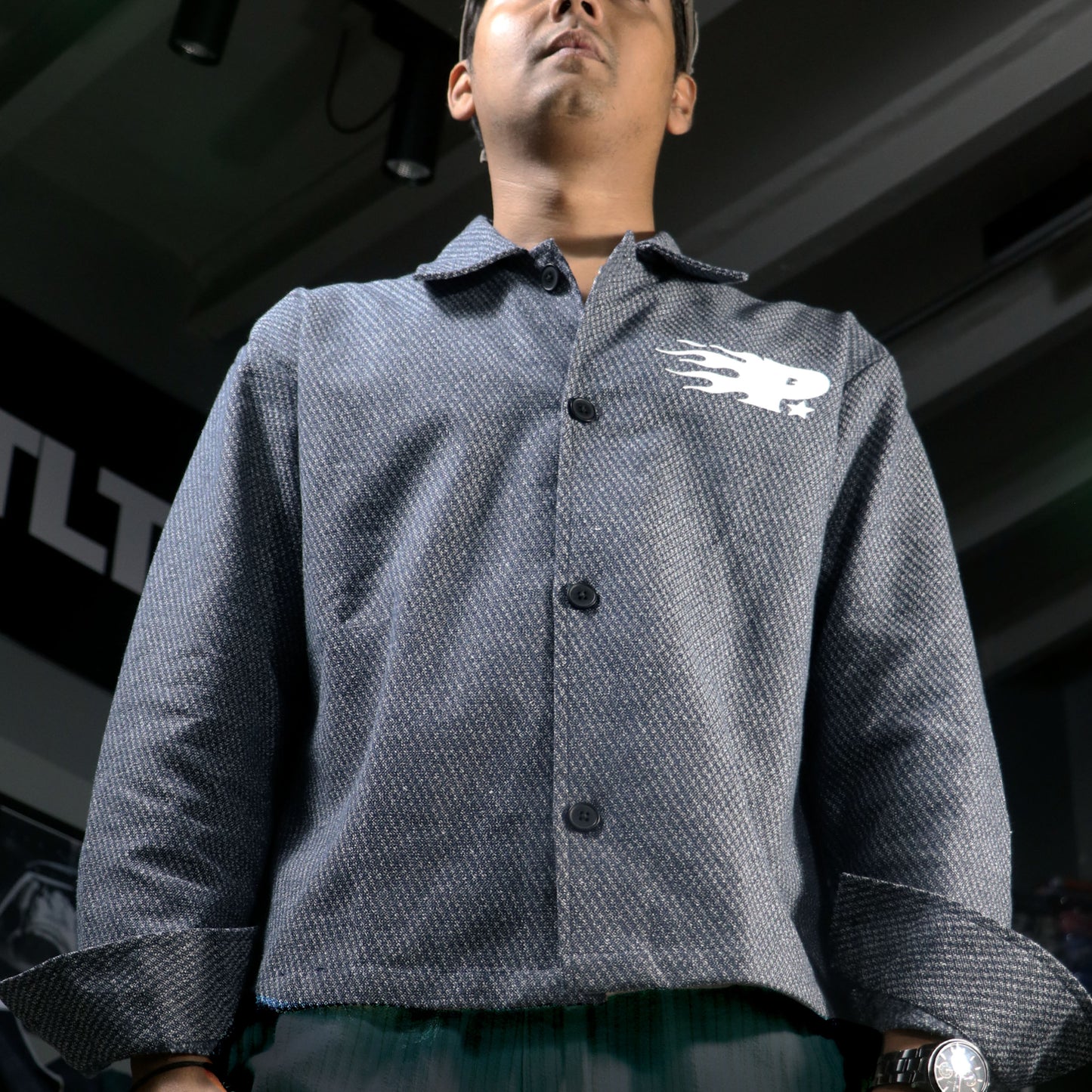 Exter Overshirt (Blue)