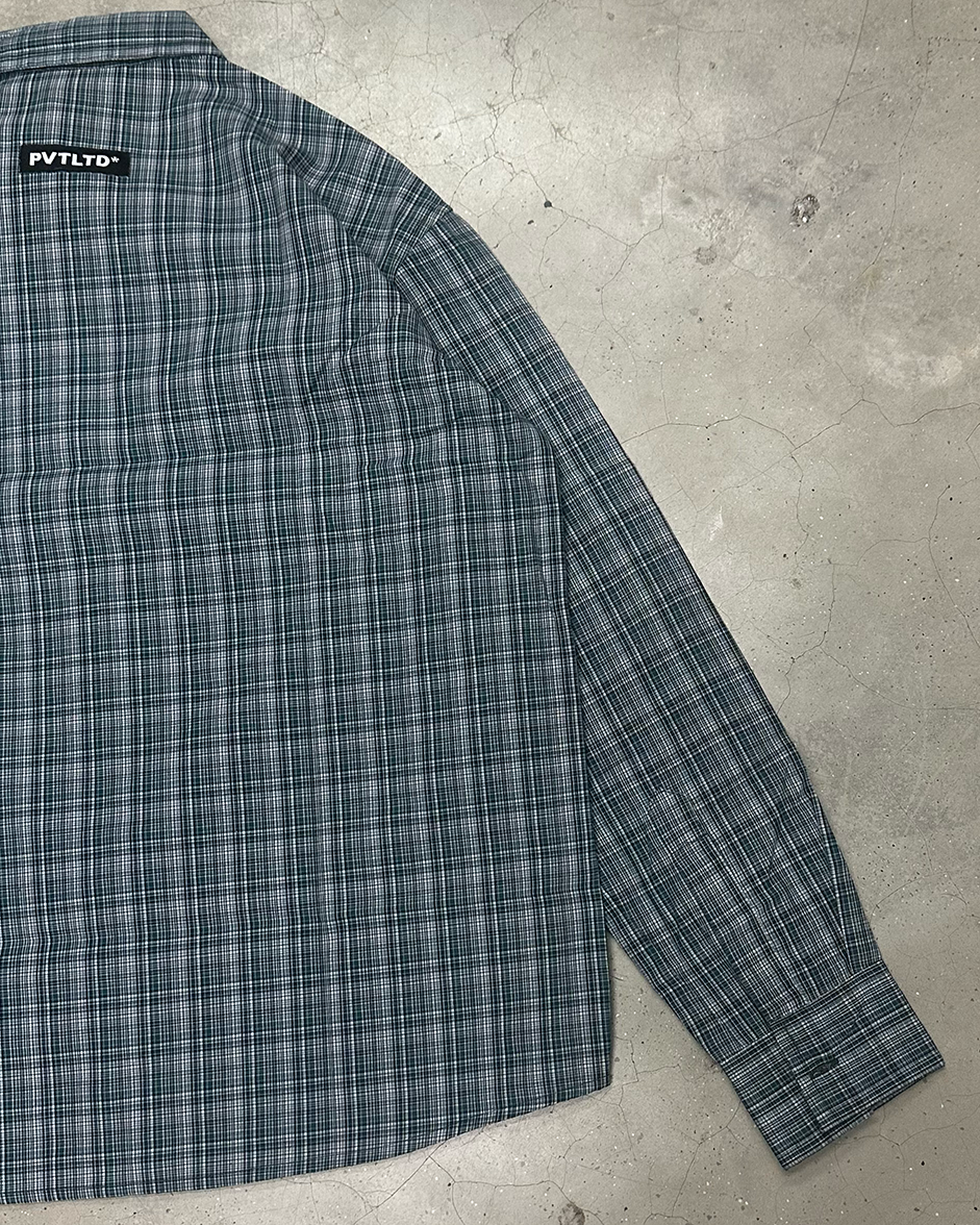 Bottle Green Checks Shirt