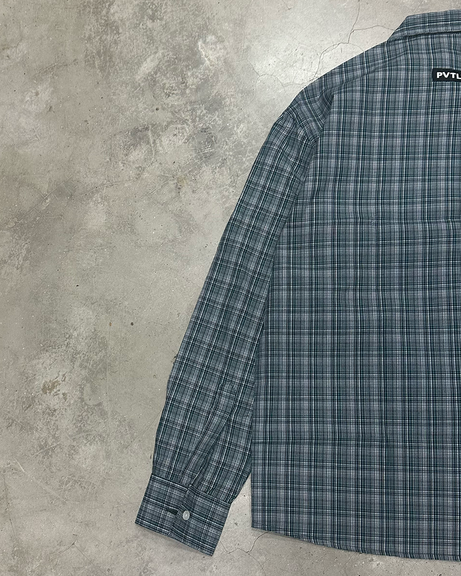 Bottle Green Checks Shirt