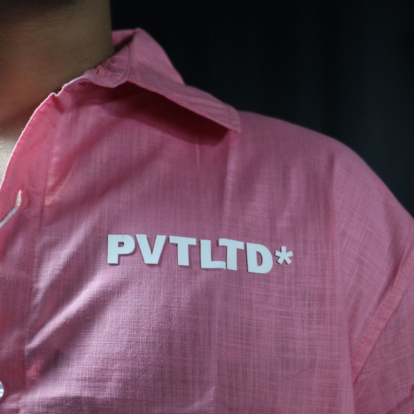 Pink Linen Cotton Shirt