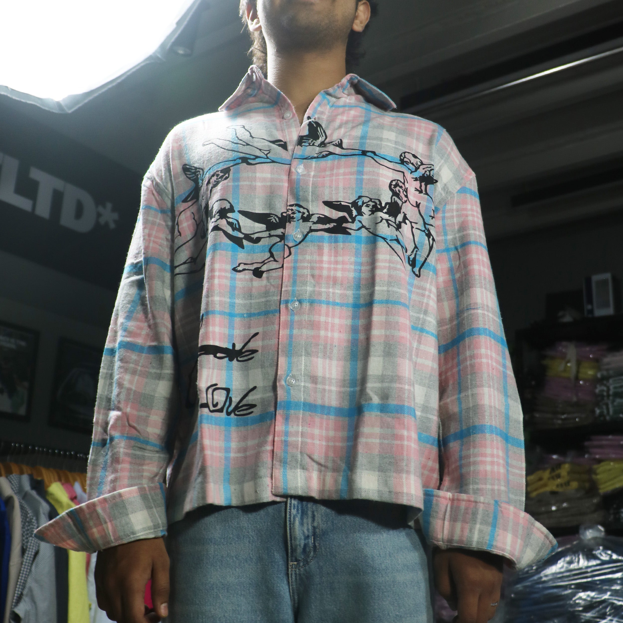 Cupid Love Flannel (Last Few Pieces Left)