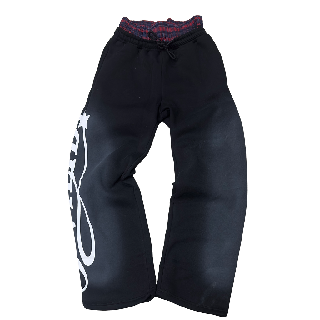 Black Boxer Track Pant