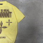 PVTLTD* The Nazar Tee on concrete, distressed evil eye motifs and keep it PVT text
