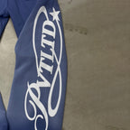 Side graphic print on the PVTLTD* Blue Tracks
