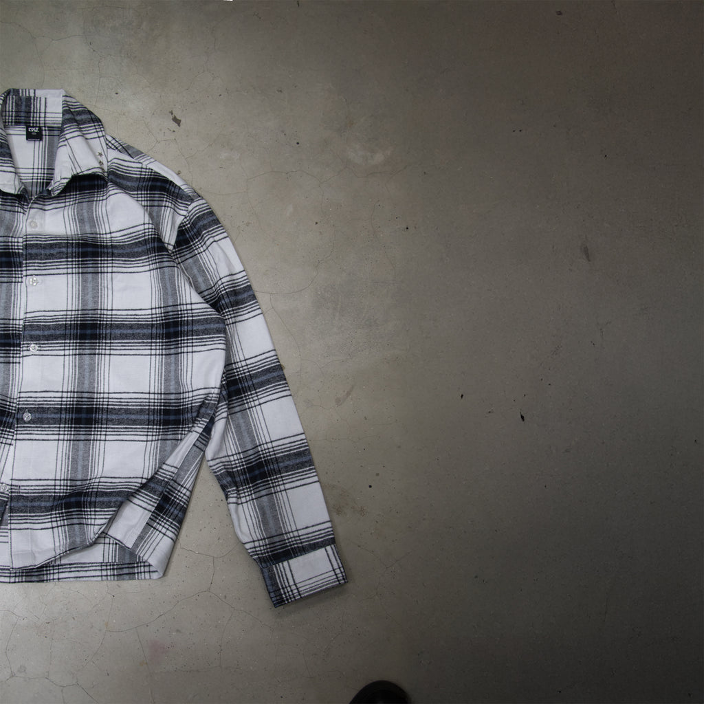 Iced White Button Down