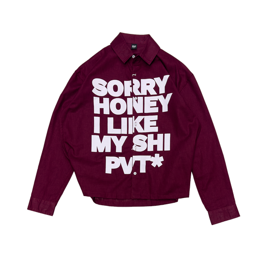 Sorry Honey Shirt (Linen Cotton)