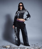 Black Track Pants with Attached Boxers