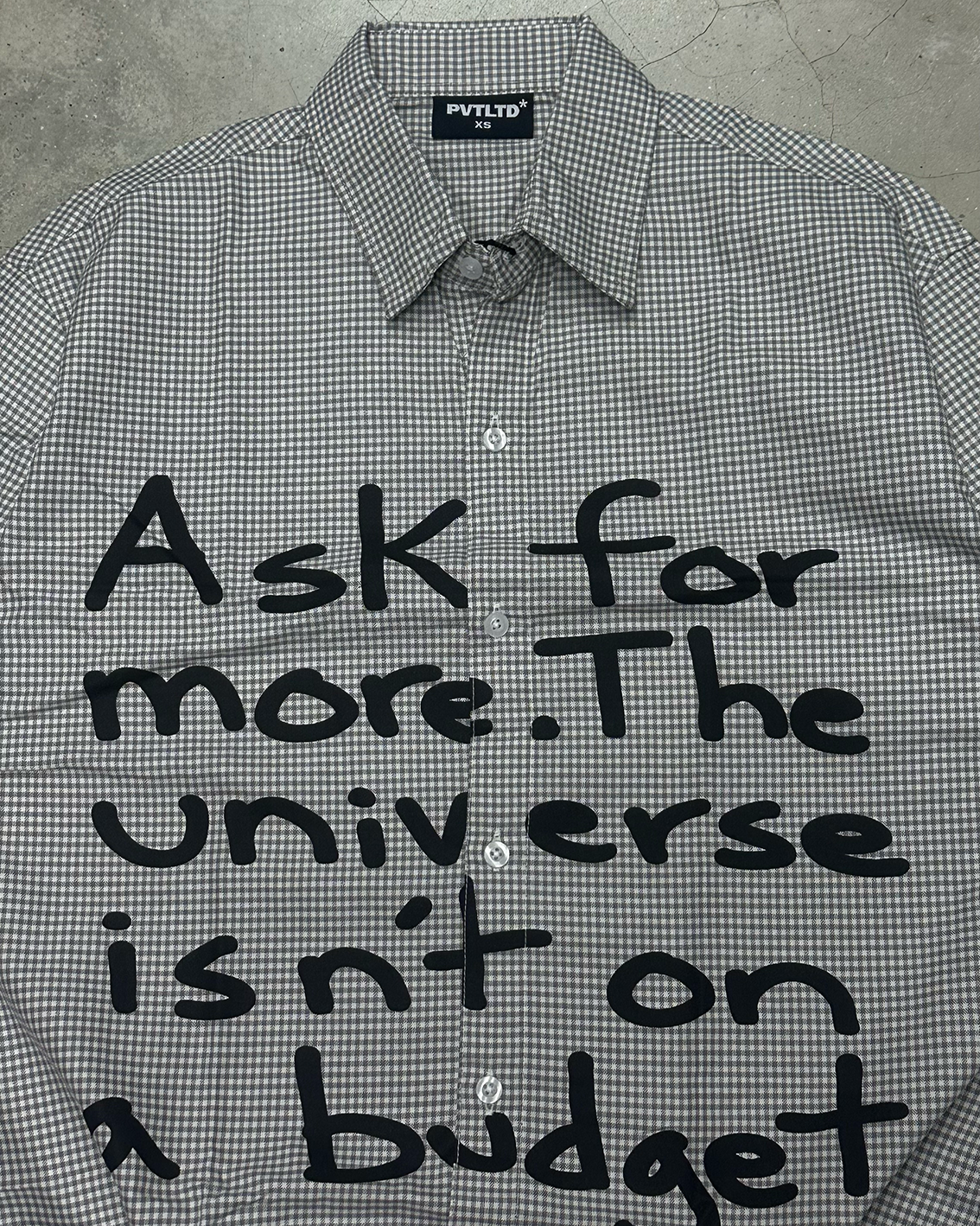 Grey Checks Universe Shirt