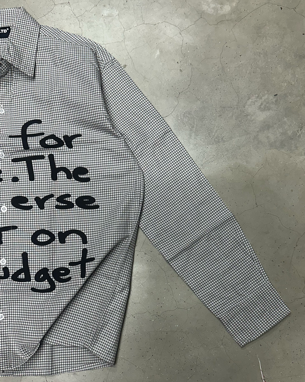 Grey Checks Universe Shirt