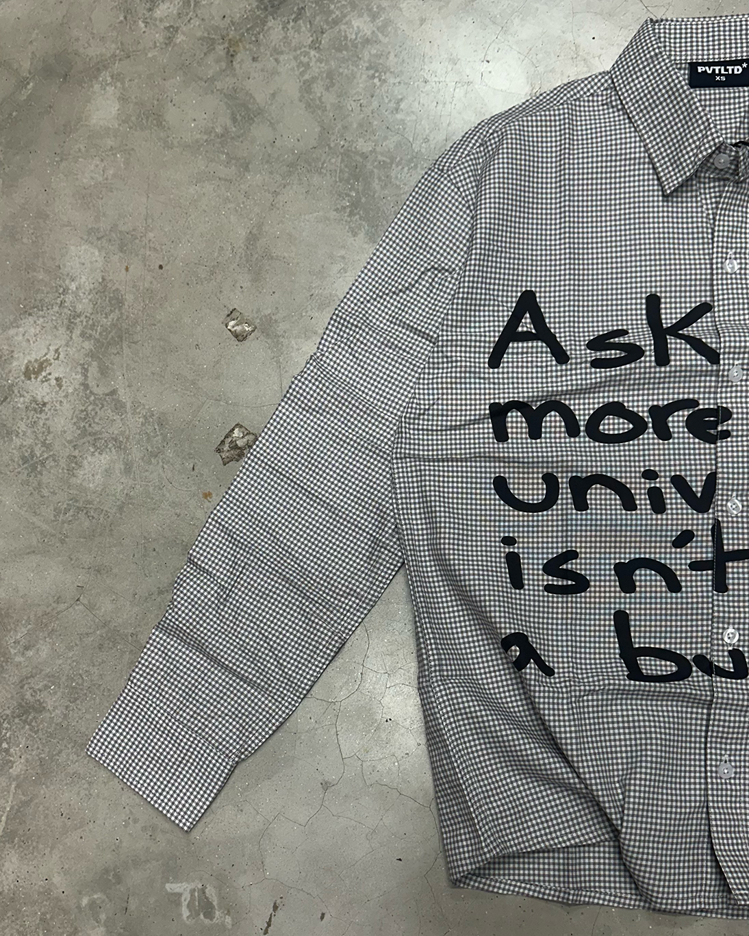 Grey Checks Universe Shirt
