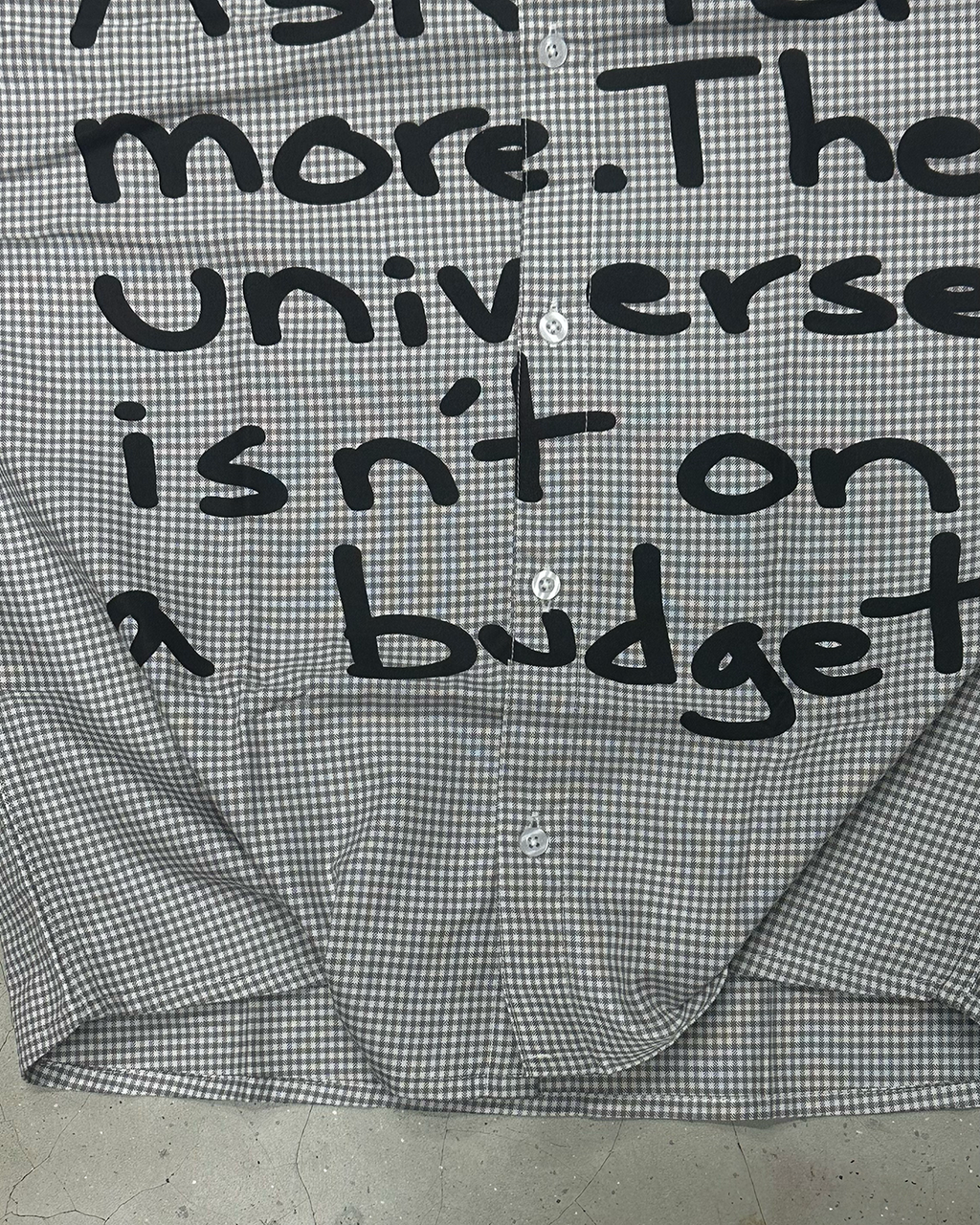 Grey Checks Universe Shirt