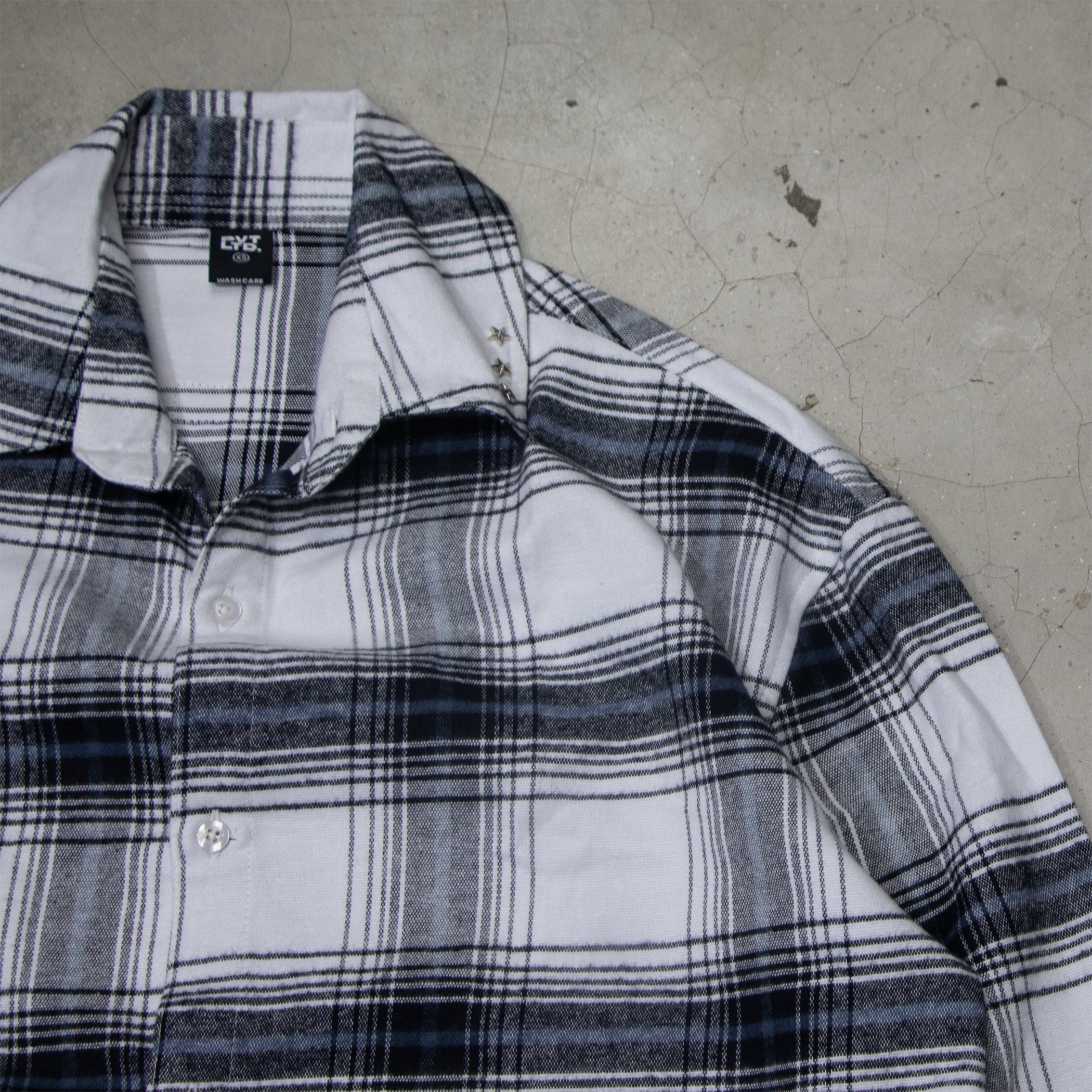 Iced White Button Down