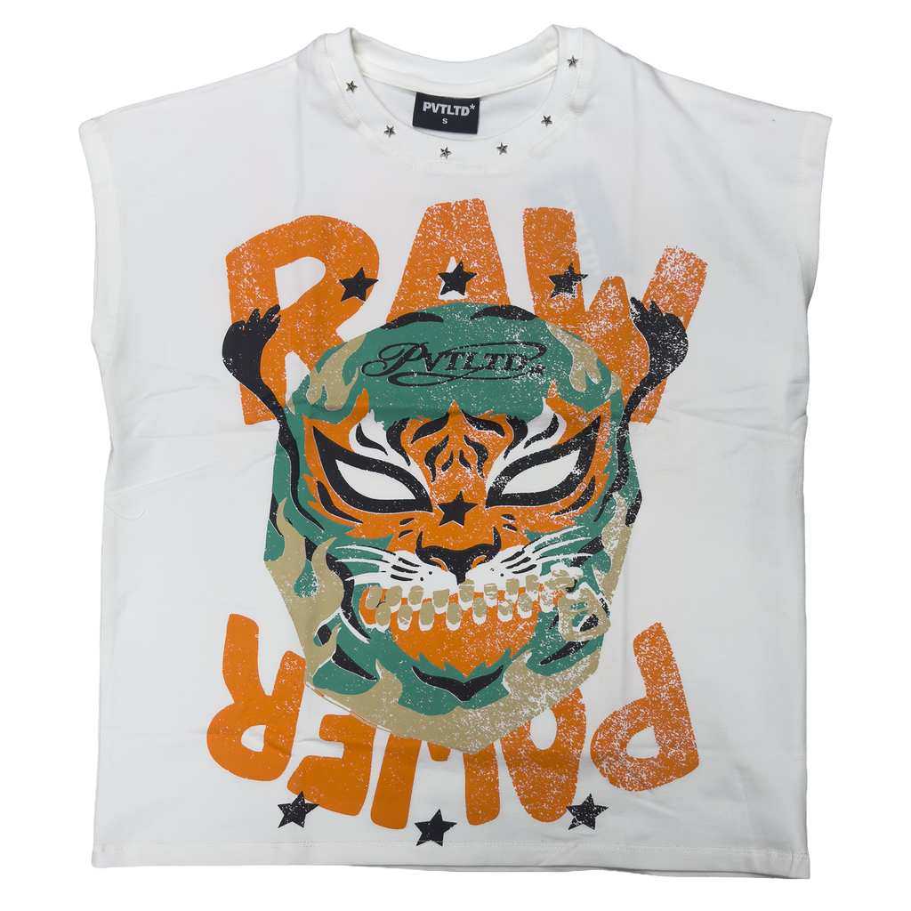 White Raw Power Vest