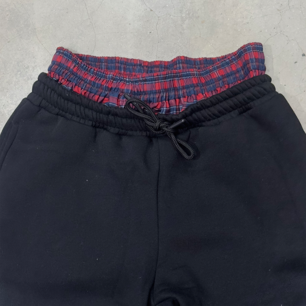 Black Boxer Track Pant