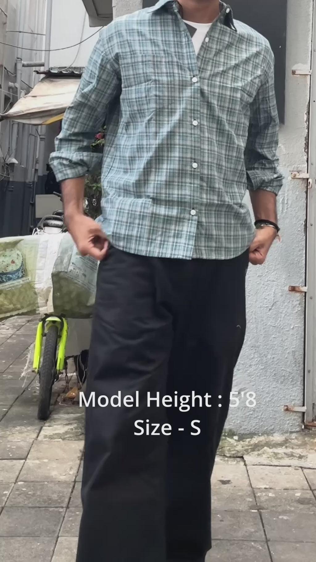 Bottle Green Checks Shirt