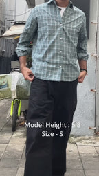 Bottle Green Checks Shirt